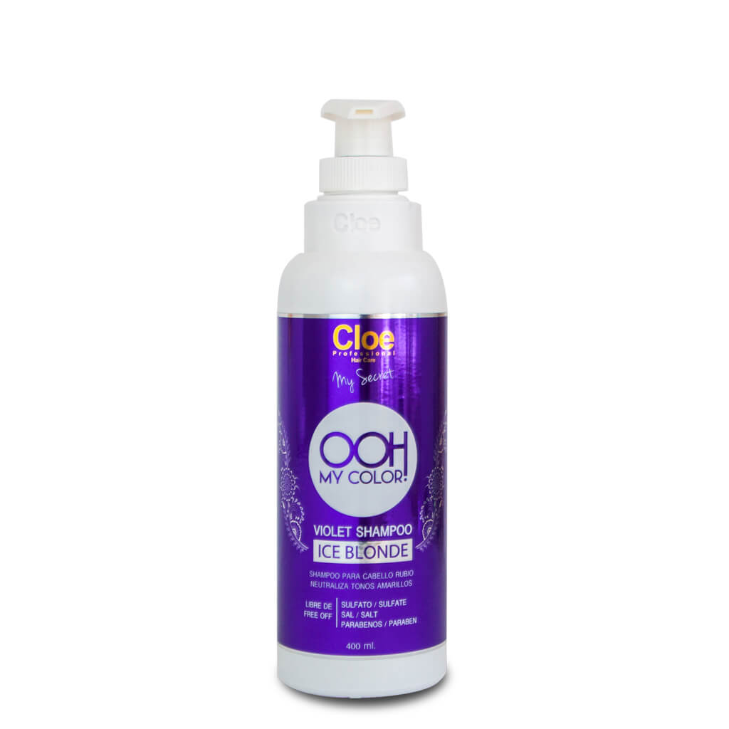 Shampoo Violet Ice Blonde 400 ml - Cloe Professional - LLONGUERAS Chile